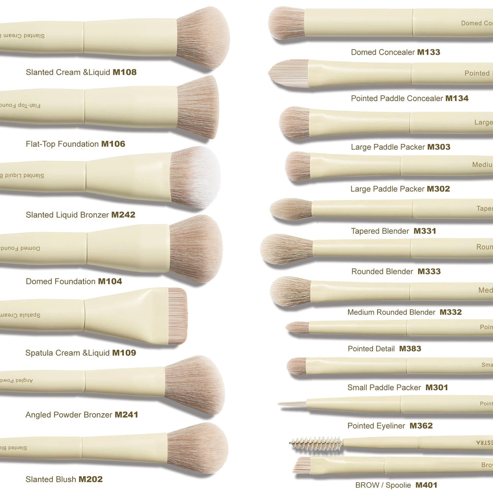 VYNESTRA close-up bristle texture showing ultra-soft fibers for smooth blending