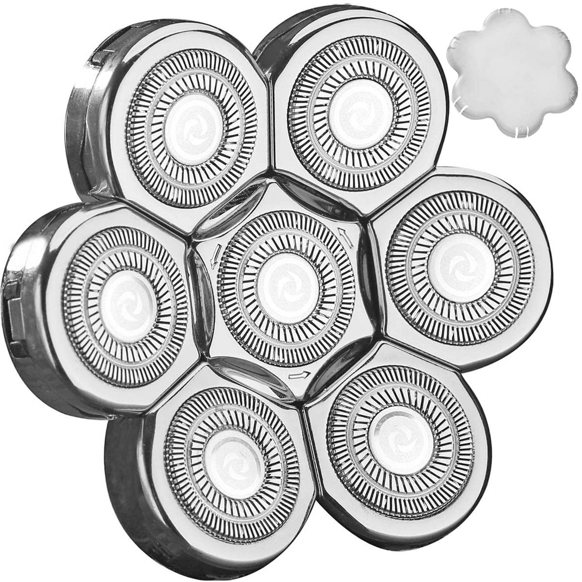 WAHFOX replacement heads on a bathroom counter in lifestyle setting for everyday use