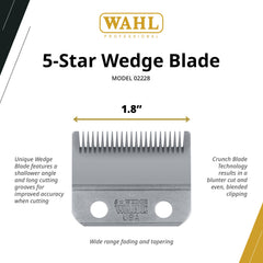 Wahl 2228 close-up of stainless edge highlighting durability