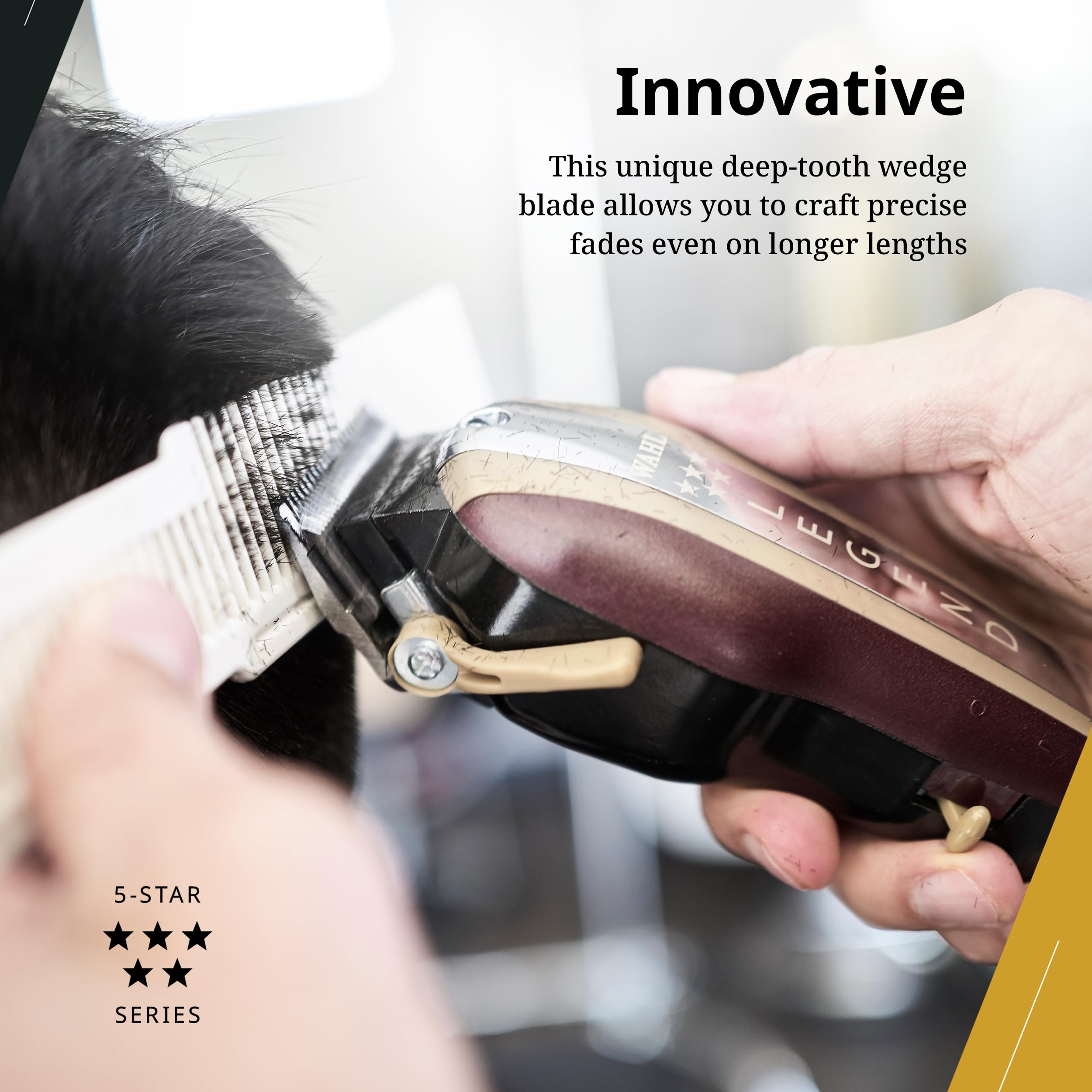 Wahl 2228 side profile demonstrating blade geometry for fades