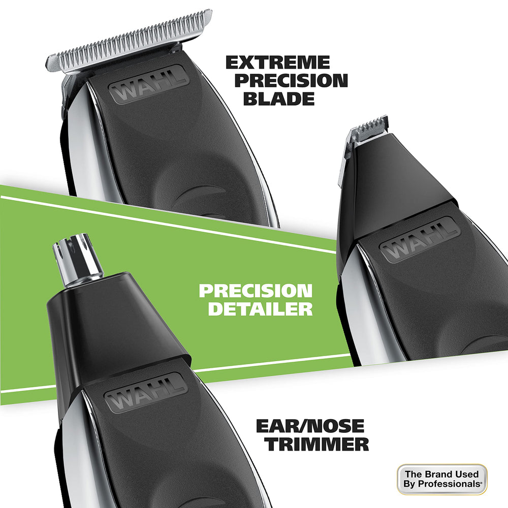 Wahl kit packed in travel case for convenient portability and worldwide voltage