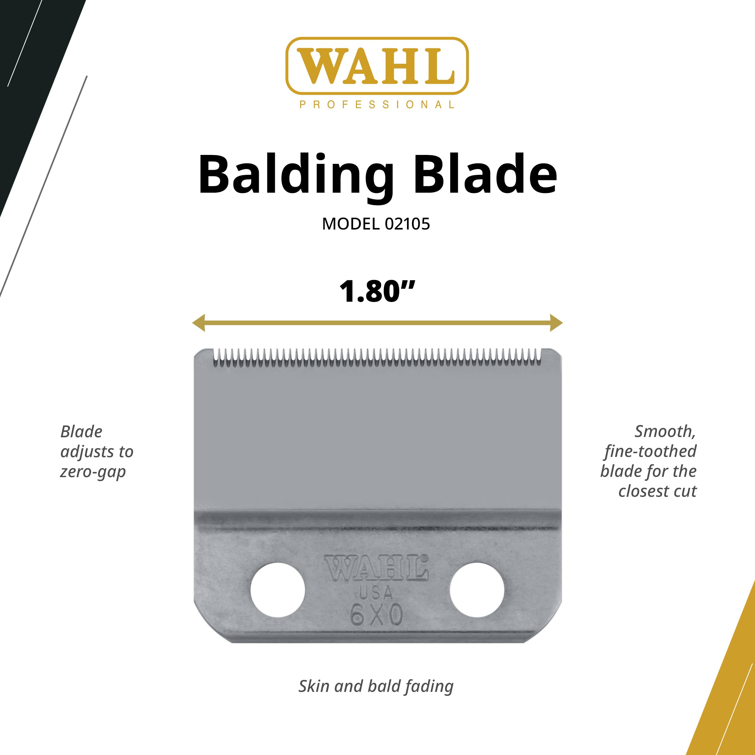 Wahl Professional blade close-up of cutting edges for ultra-close shaving performance