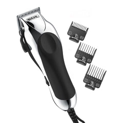 Wahl chrome pro front packaging showing kit and professional-grade tools benefit convenience