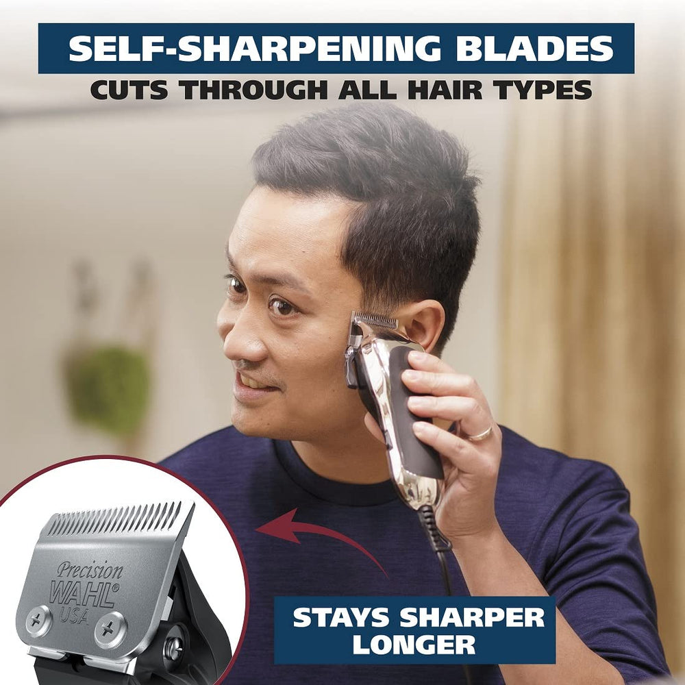 Wahl chrome pro motor visual illustrating PowerDrive Plus torque for snag-free cutting