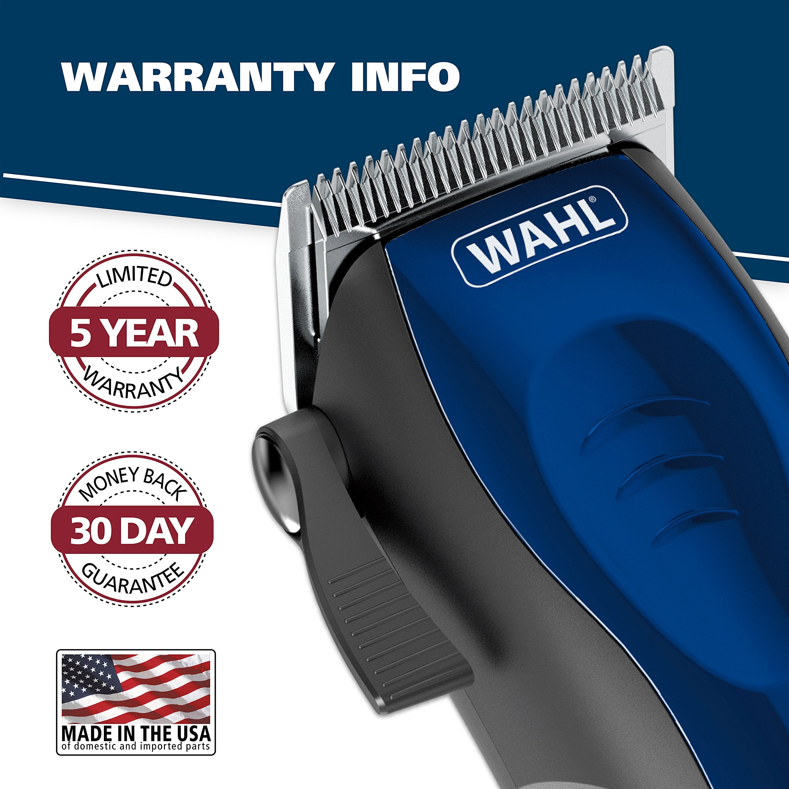 Wahl open storage case with kit organized for tidy portable storage