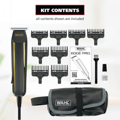 Wahl Edge Pro trimming a beard edge demonstrating control and benefit: clean definition