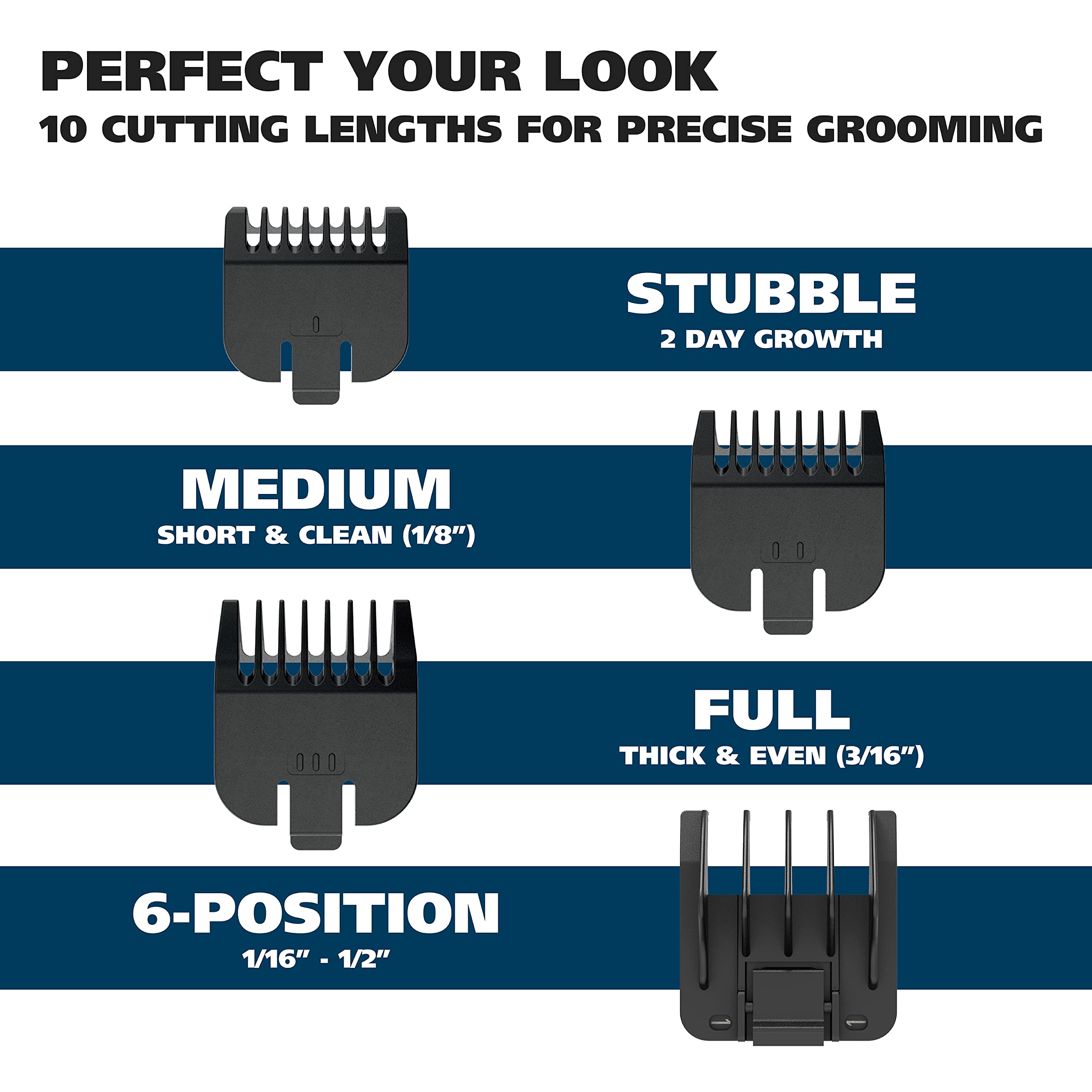 Wahl trimmer seated on charging stand organizing and powering the unit