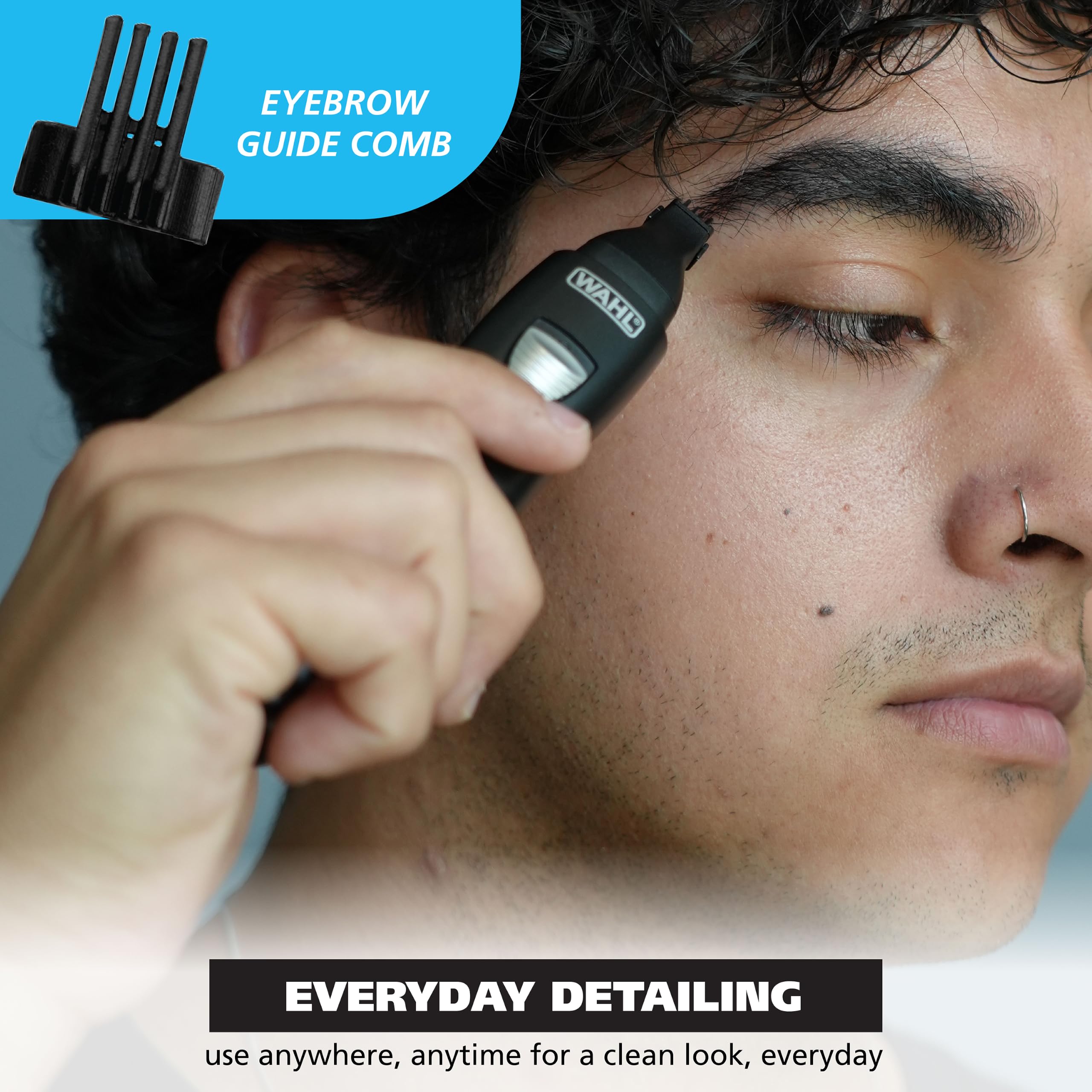 Wahl heads being rinsed under tap showing easy-clean rinseable design