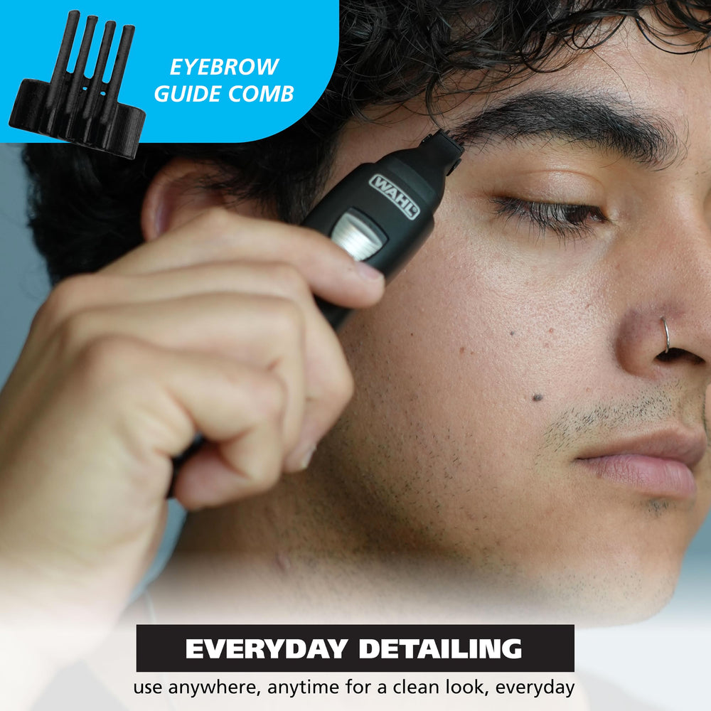 Wahl heads being rinsed under tap showing easy-clean rinseable design