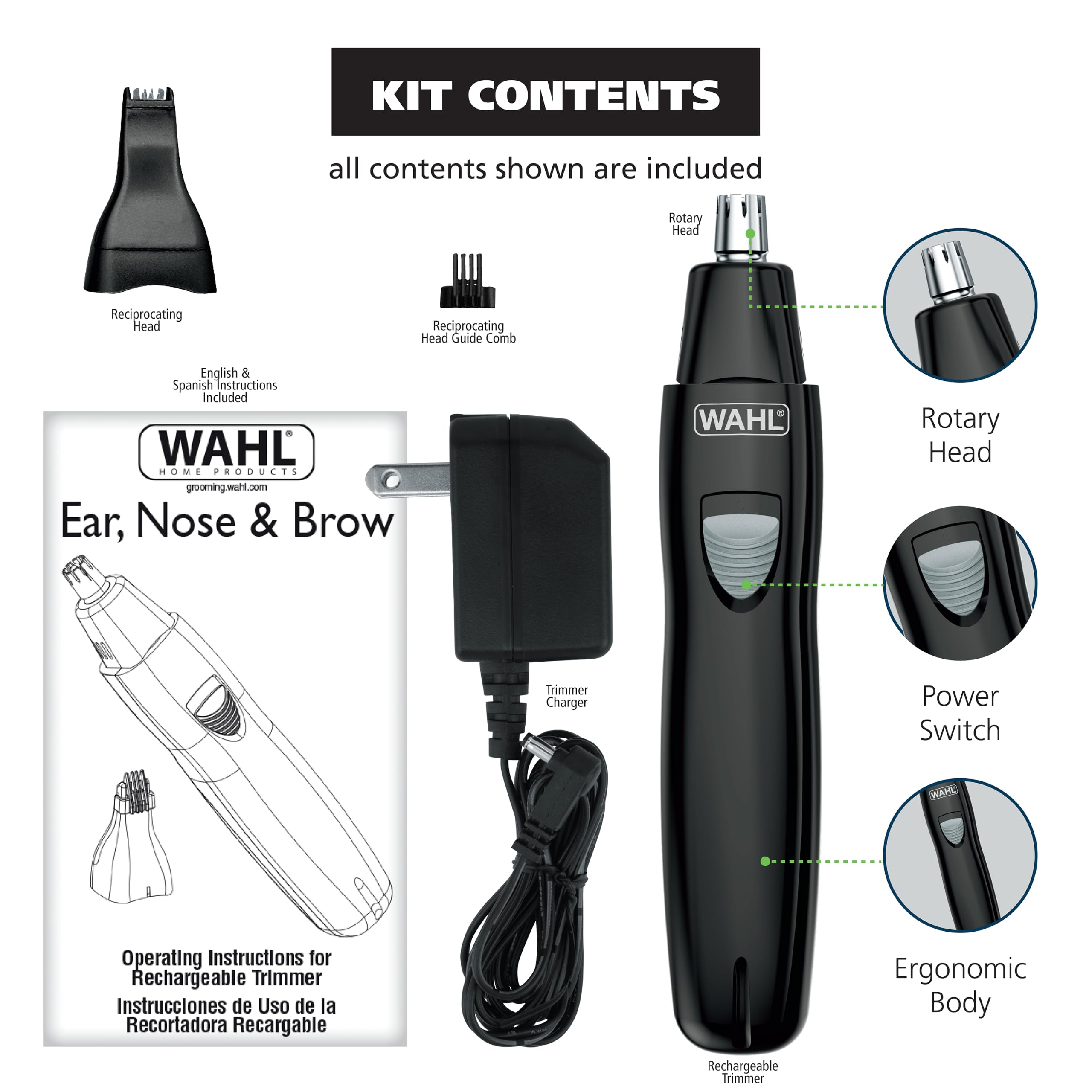 Wahl trimmer on bathroom counter showing everyday grooming convenience