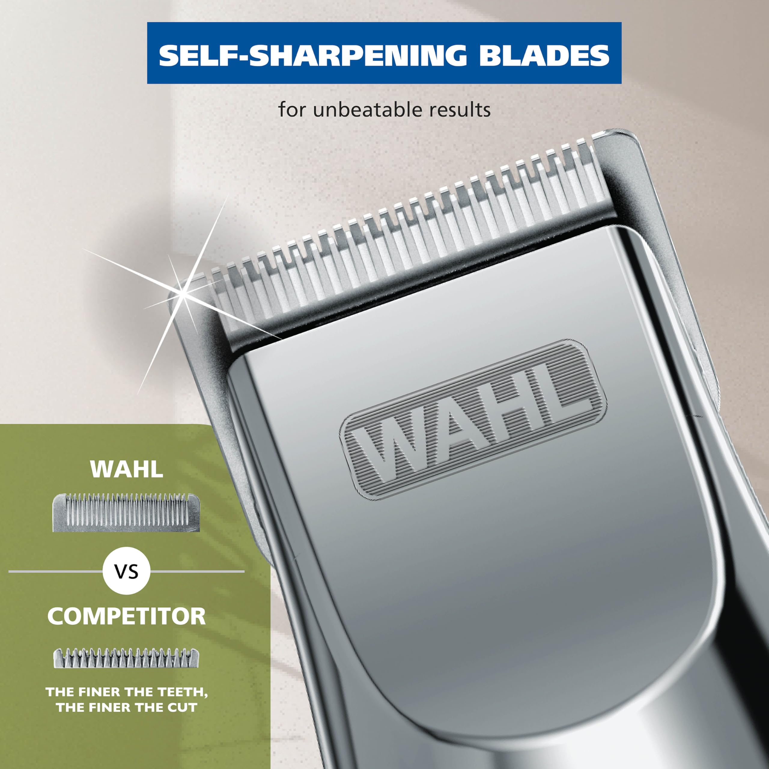 Wahl array of guide combs laid out for multiple cutting lengths and choices