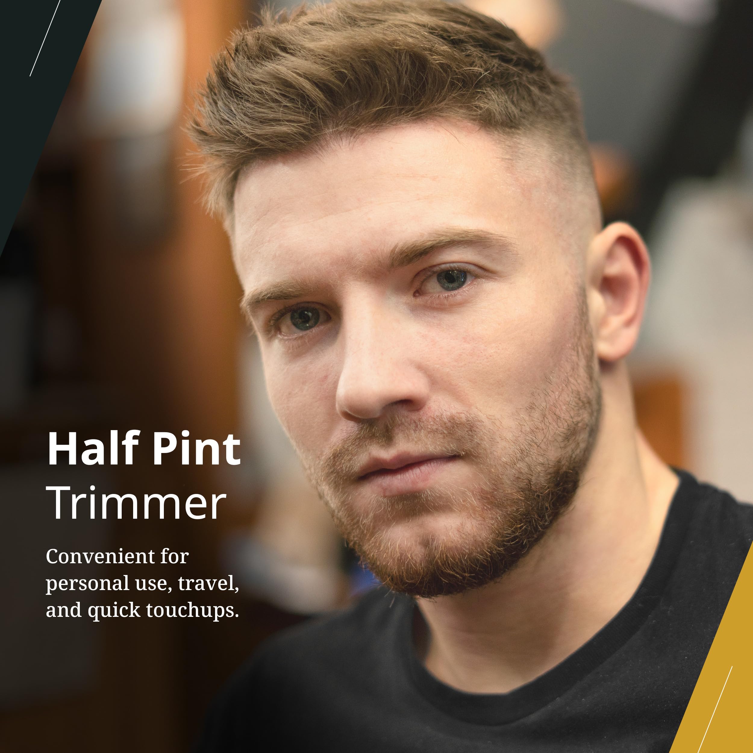 Wahl Professional trimmer held in palm illustrating compact size benefit