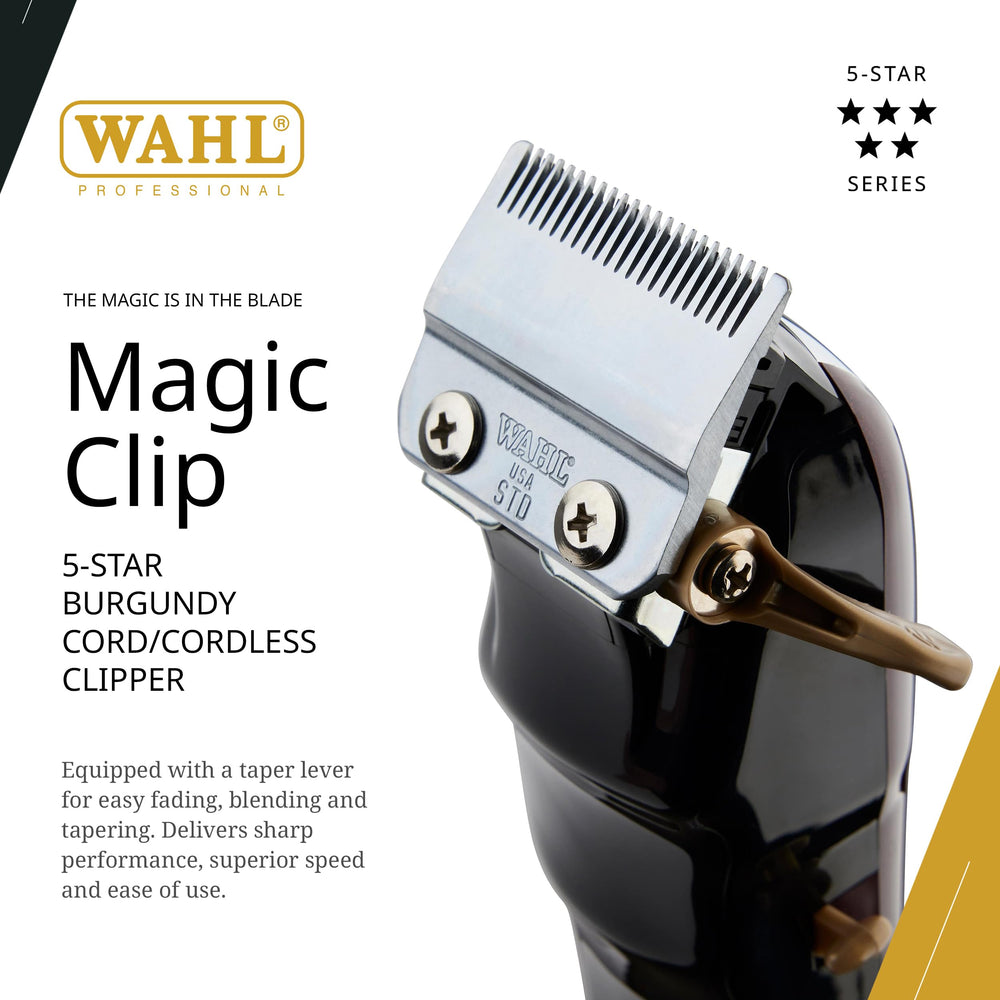 Wahl Magic Clip side profile highlighting grip texture for precise handling benefit