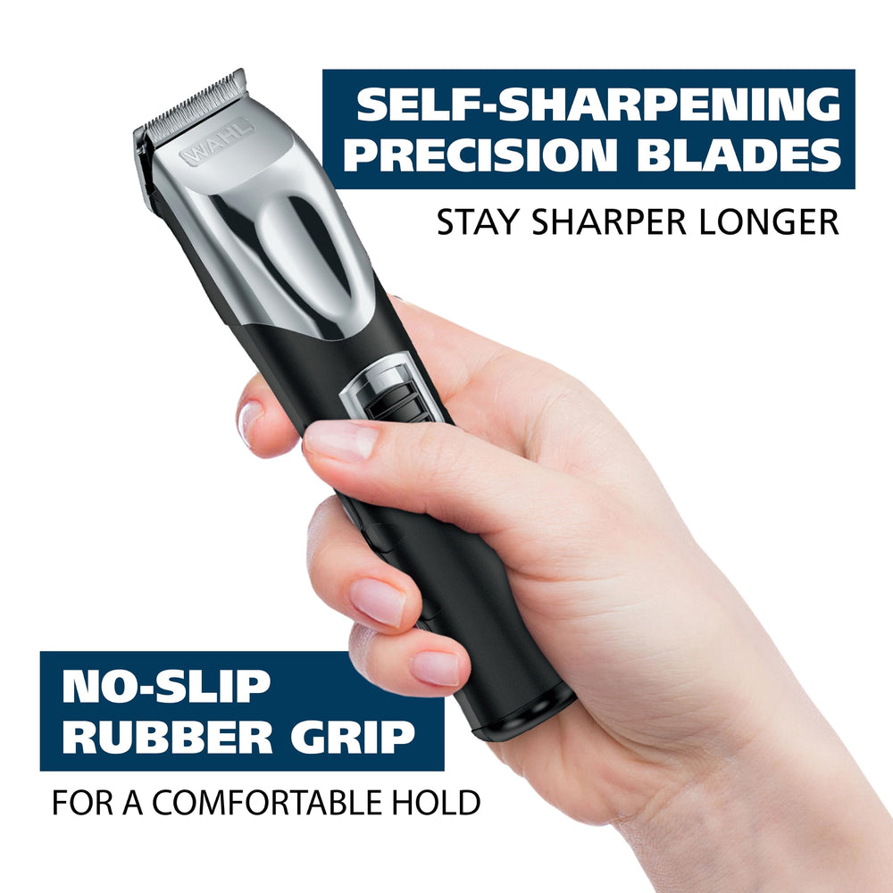 Wahl rotary nose and ear head in use for hygienic, safe trimming