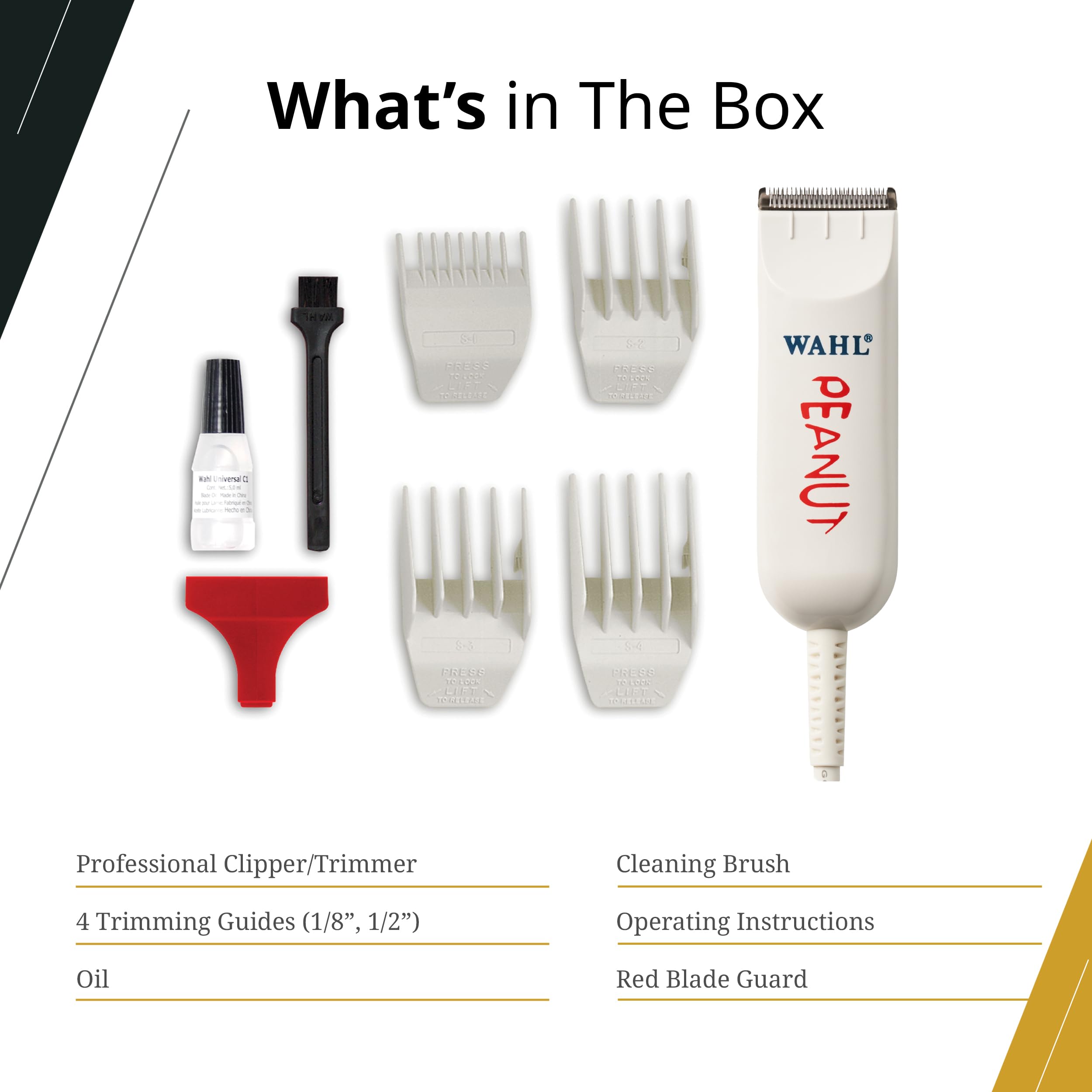 Wahl Professional Peanut detachable blade removed showing easy cleaning and maintenance