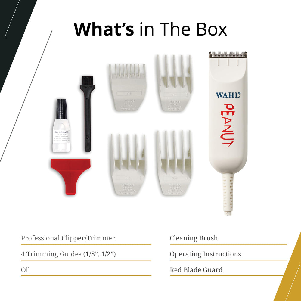 Wahl Professional Peanut detachable blade removed showing easy cleaning and maintenance