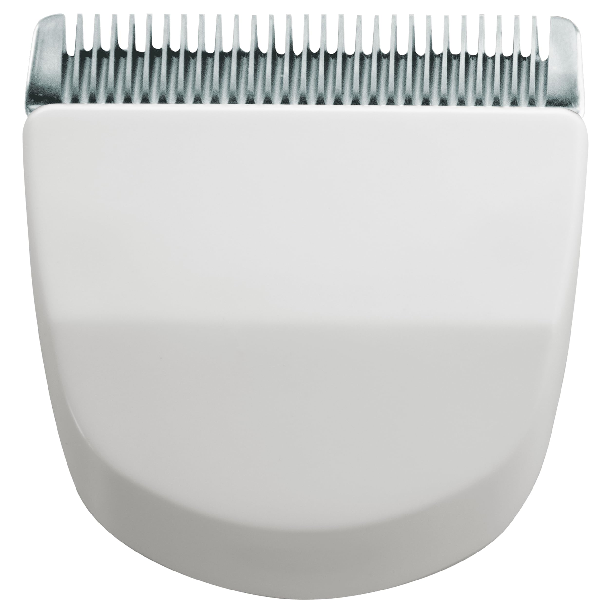 Wahl Professional front view of snap-on Peanut blade showing neat edges for quick replacement