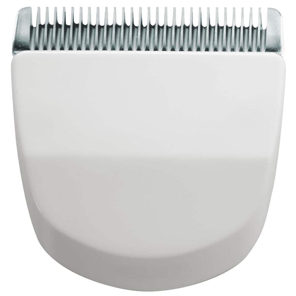 Wahl Professional front view of snap-on Peanut blade showing neat edges for quick replacement