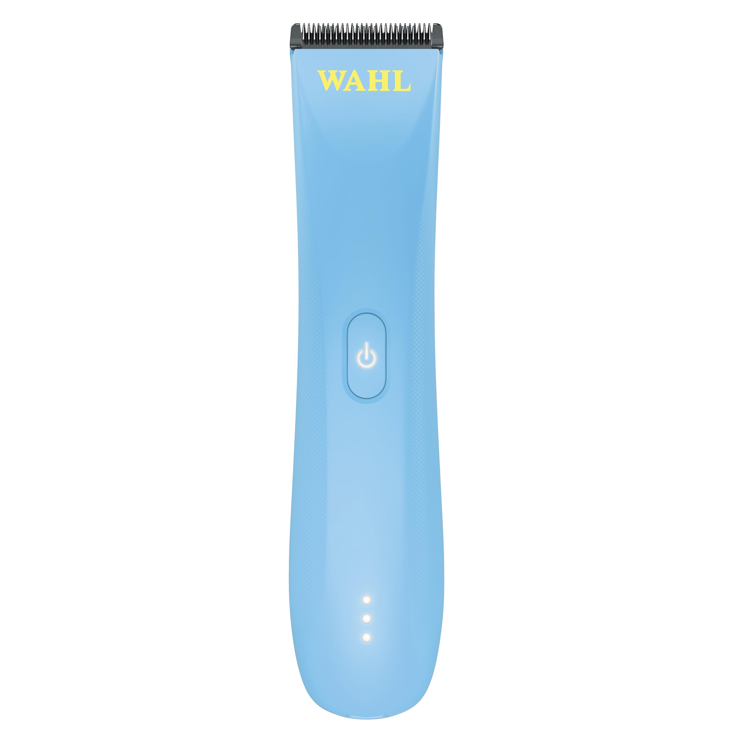 Wahl Professional Peanut Li blue front view showing compact design and portability
