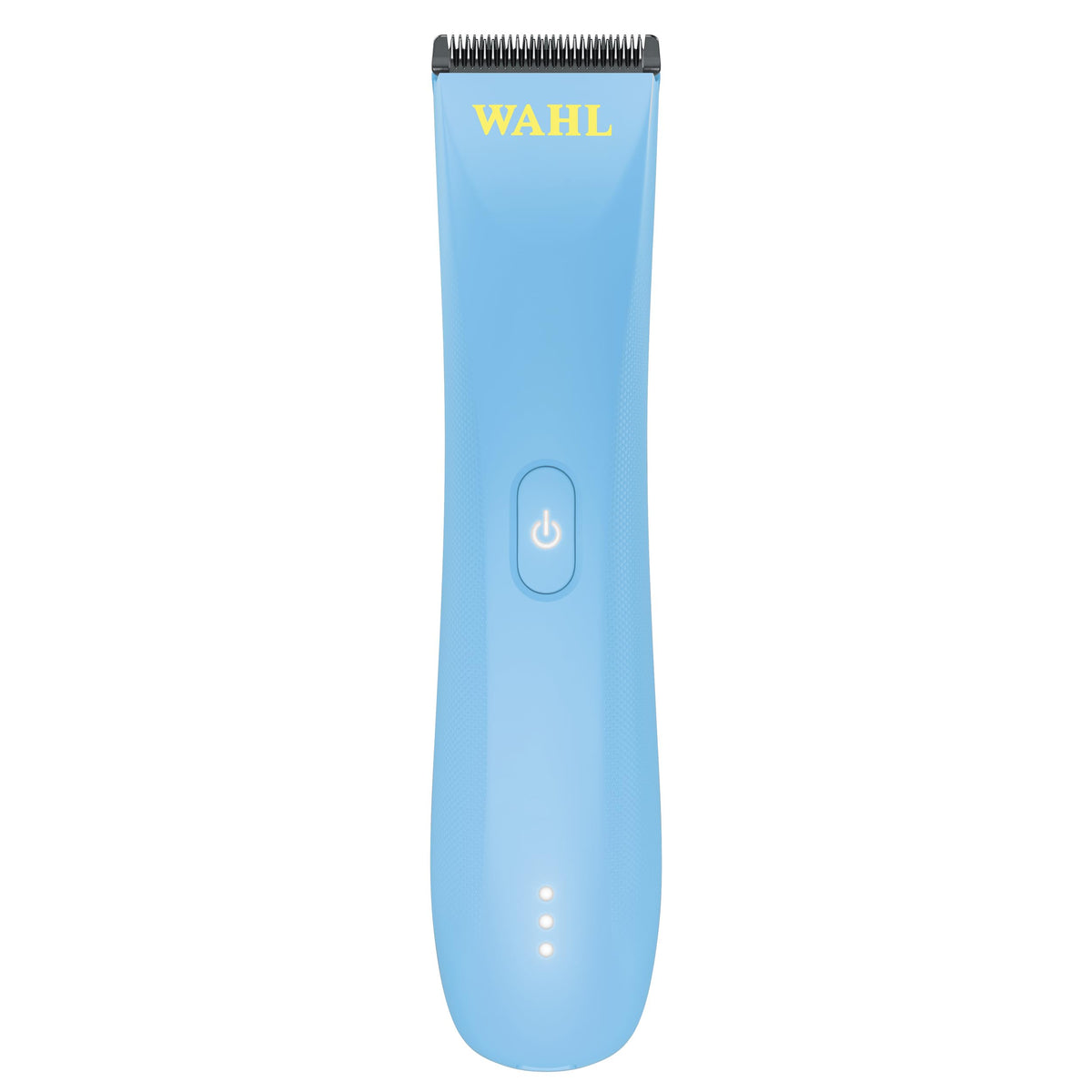 Wahl Professional Peanut Li blue front view showing compact design and portability