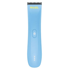 Wahl Professional Peanut Li blue front view showing compact design and portability
