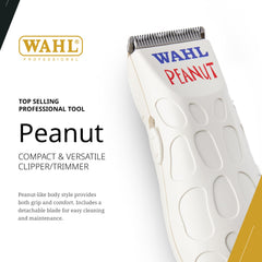 Wahl Professional Peanut side profile highlighting ergonomic grip and control benefit