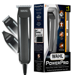 Wahl PowerPro front view showing ergonomic housing and cord for reliable power