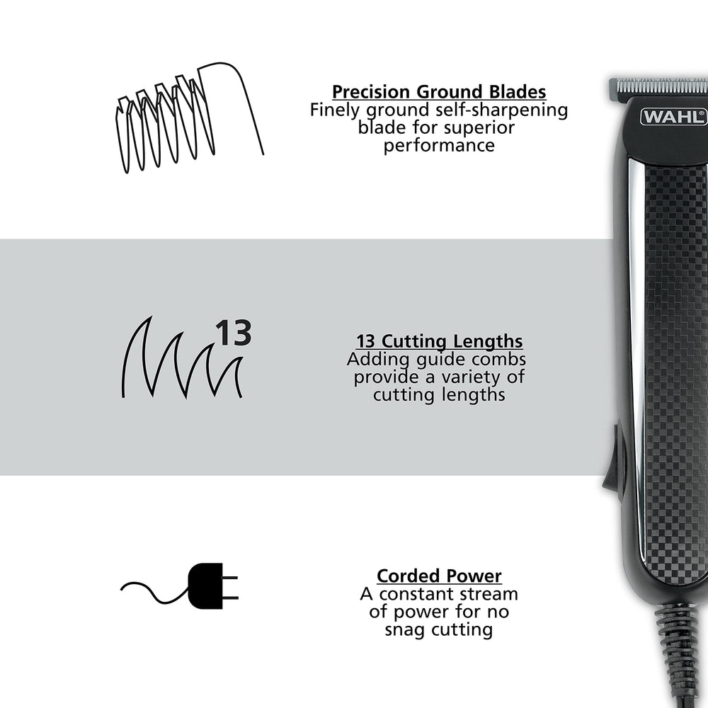 Wahl PowerPro guide combs layout illustrating included length options