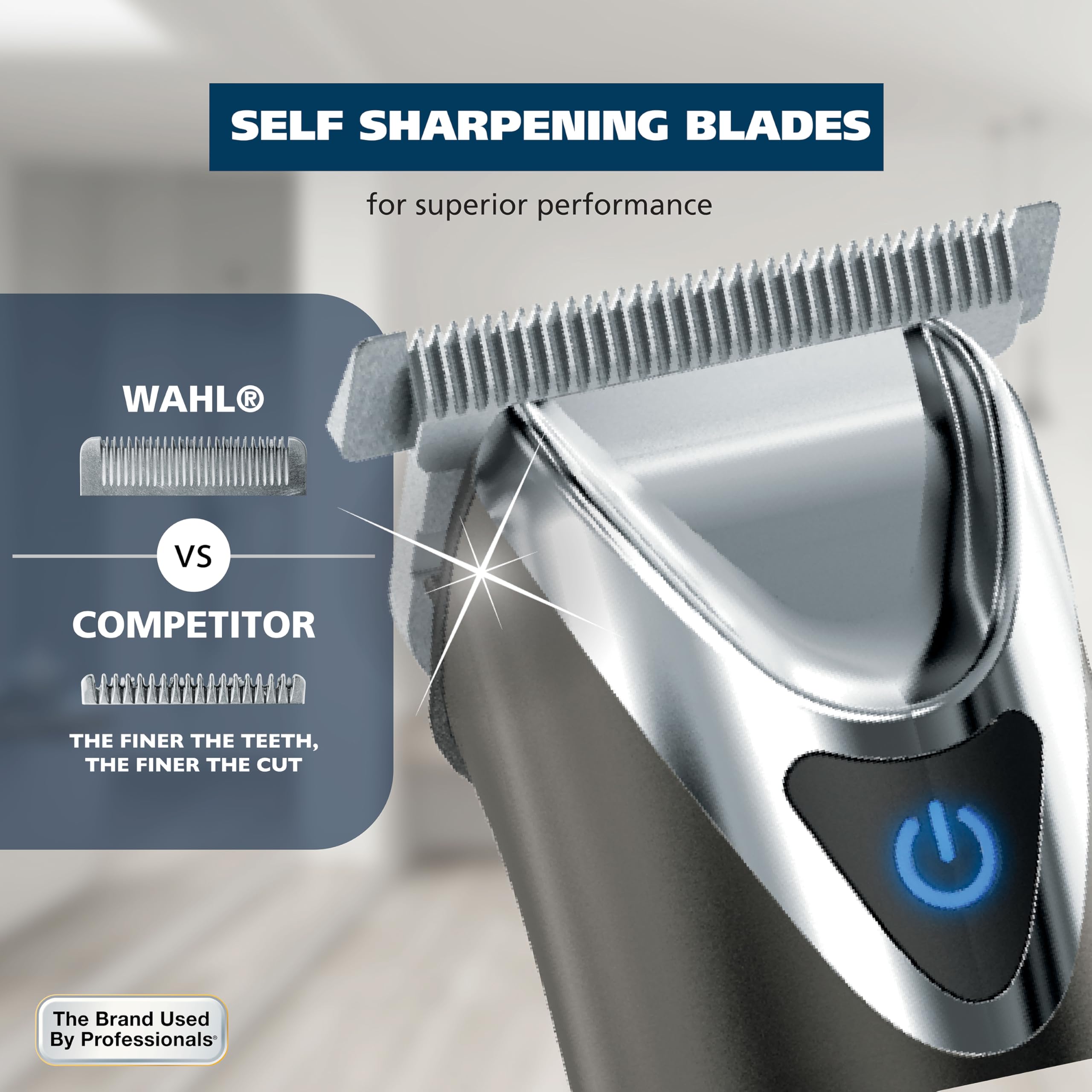 Wahl precision detailer head closeup for accurate lines and fine styling benefit