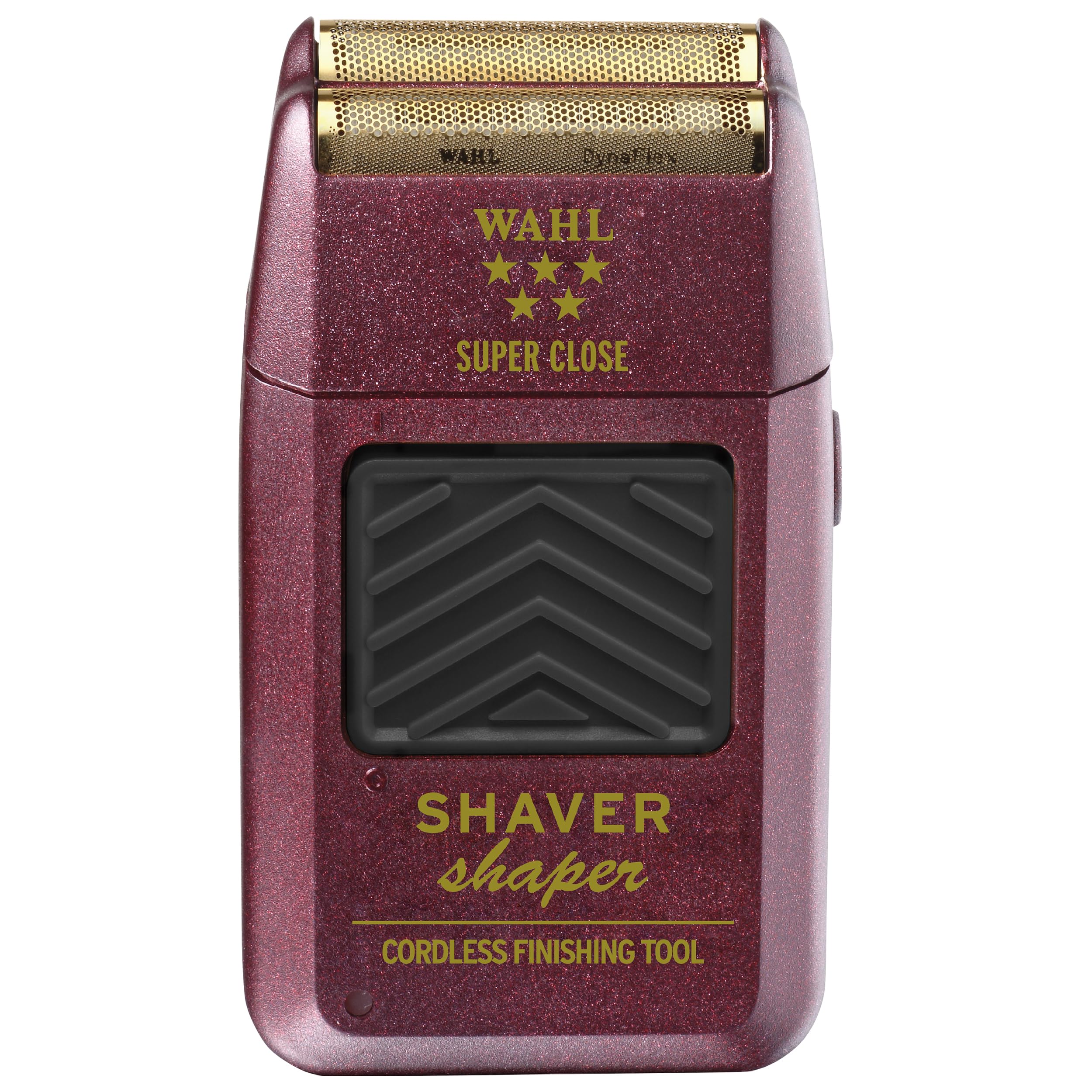 Wahl Professional shaver front view showing controls and sleek design for precise handling