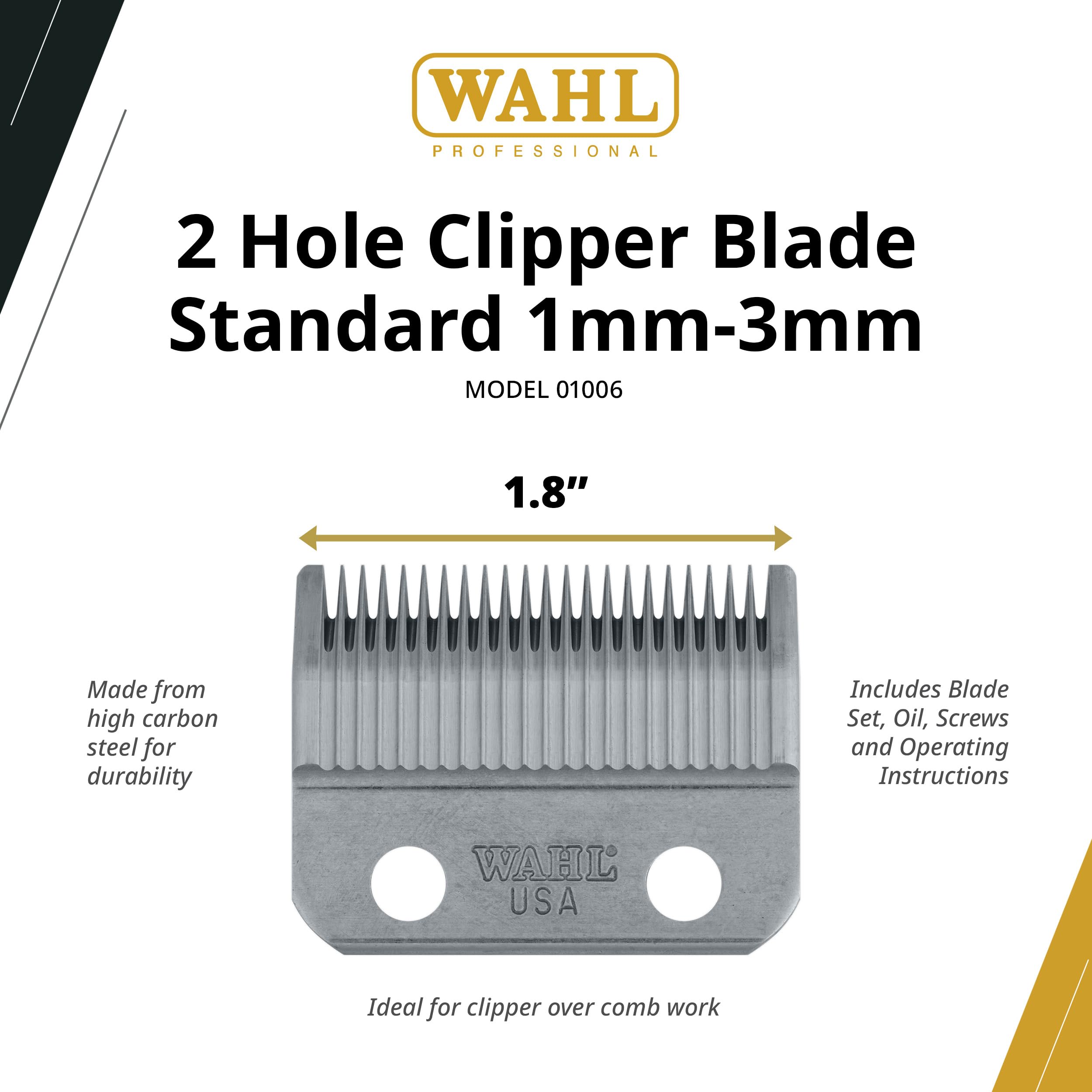 Wahl Professional close-up of blade teeth detail for precise cutting benefit