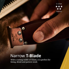 Wahl Professional blade close-up of teeth highlighting sharpness for cleaner lines