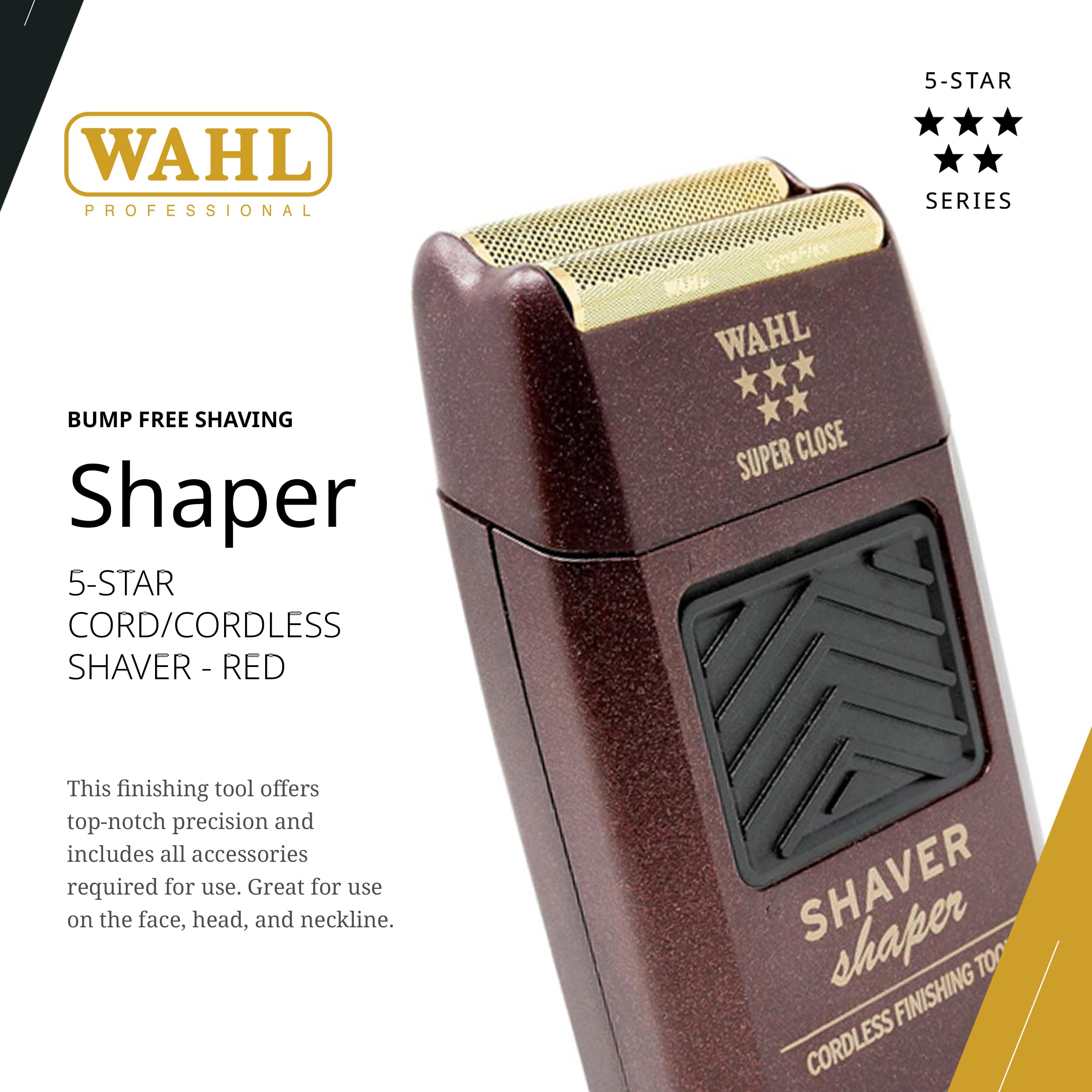 Wahl Professional gold foil close-up highlighting hypoallergenic surface for sensitive skin