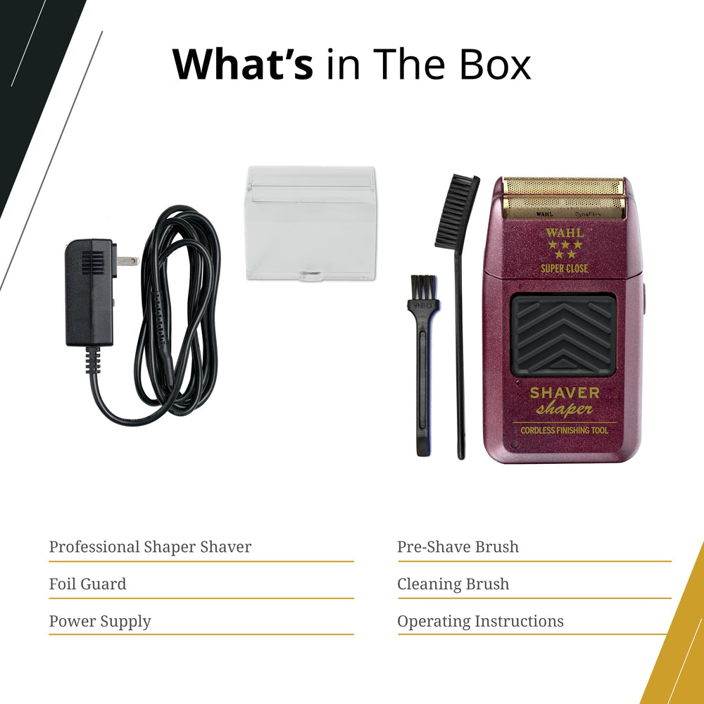 Wahl Professional foil guard and cleaning brush close-up to protect and clean foil