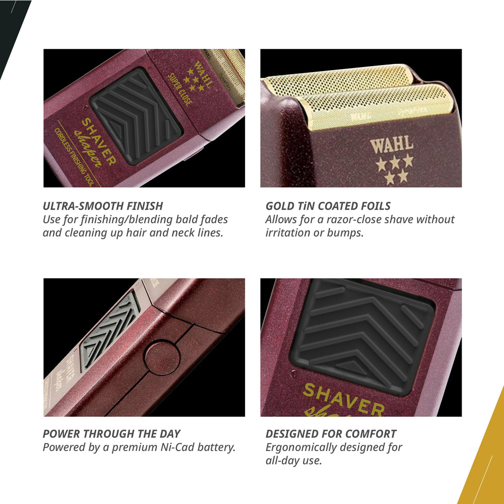 Wahl Professional shaver held in hand for scale to show comfortable professional grip