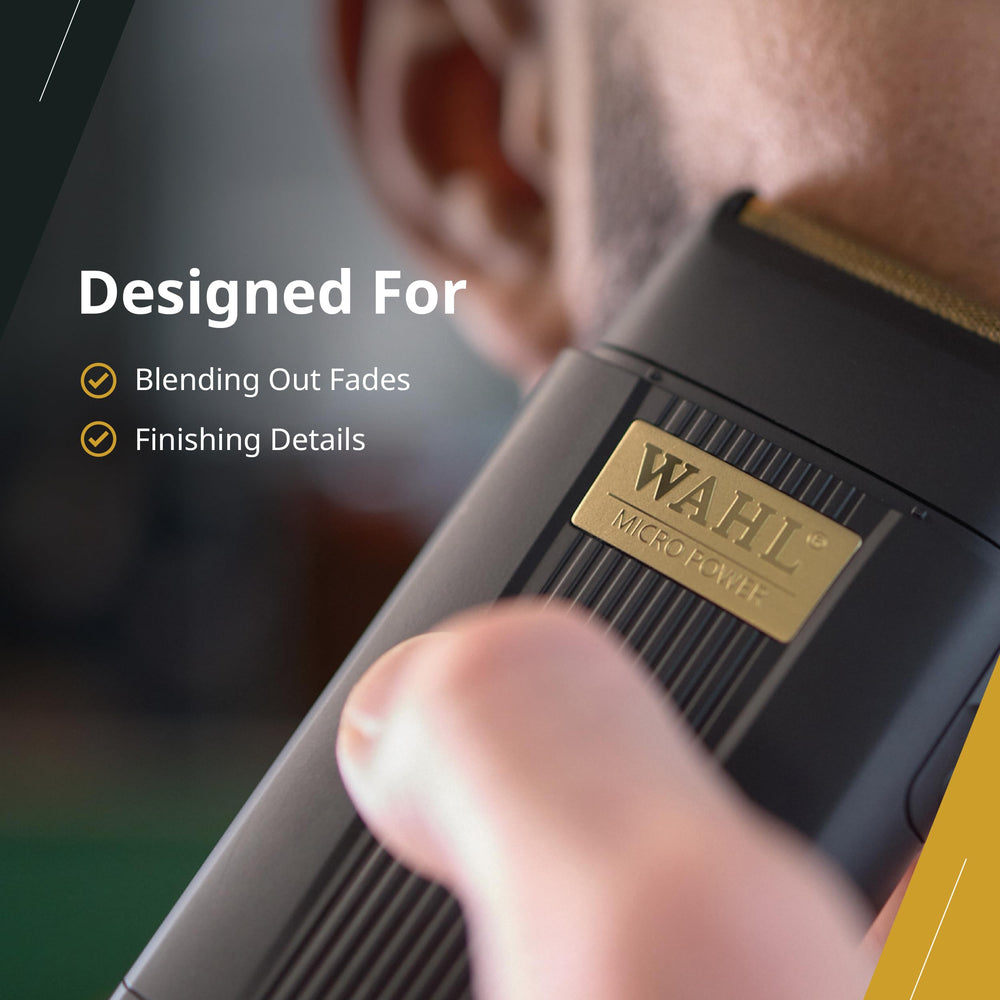 Wahl Professional side profile emphasizing ergonomic grip for reduced hand fatigue