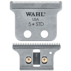 Wahl Professional T-shaped blade front view showing shape and precise edge benefit
