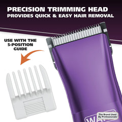 Wahl Pure Confidence three interchangeable heads laid out for versatility