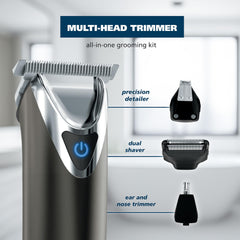Wahl T-blade detail highlighting sharp edges for precise beard shaping benefit