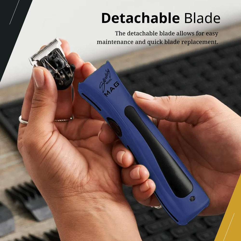 Wahl Professional Sterling Mag with guide combs and charger showing included accessories for versatility