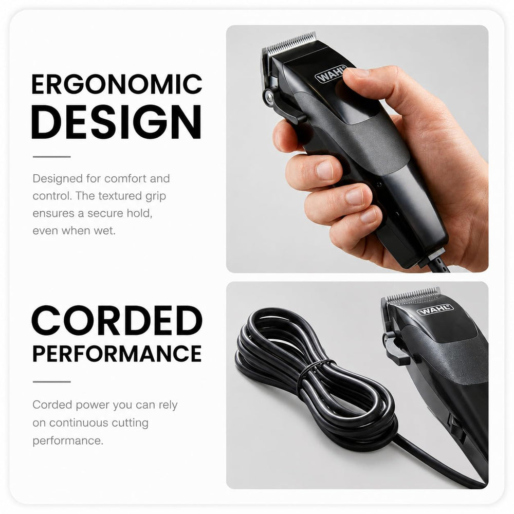 Wahl Sure Cut set of eight color-coded guide combs for easy length choices