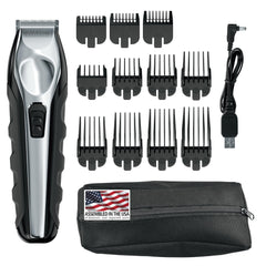 Wahl trimmer front view showing compact design and professional look