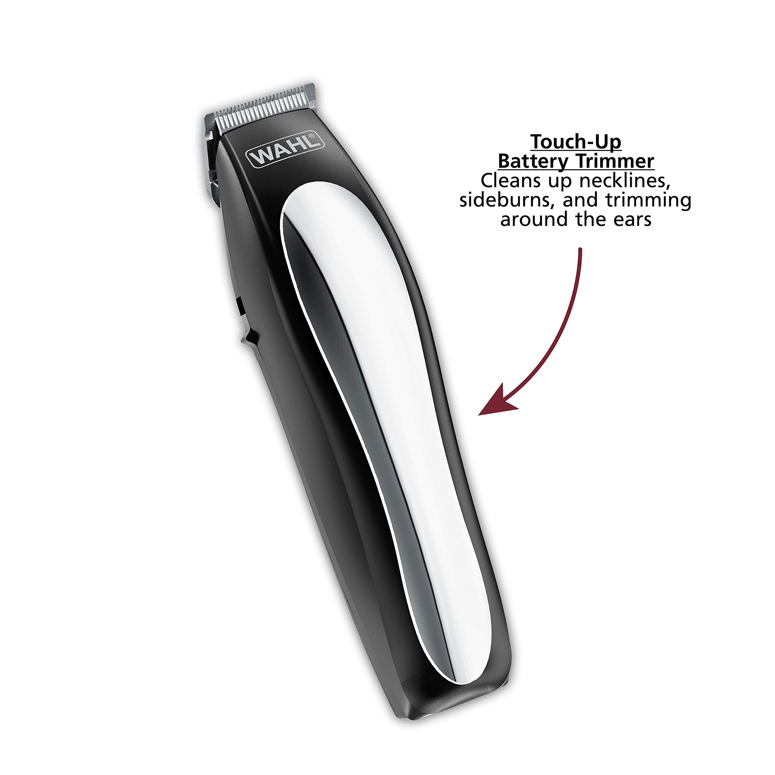 Wahl AA battery trimmer detail for quick touch‑ups and precise edging