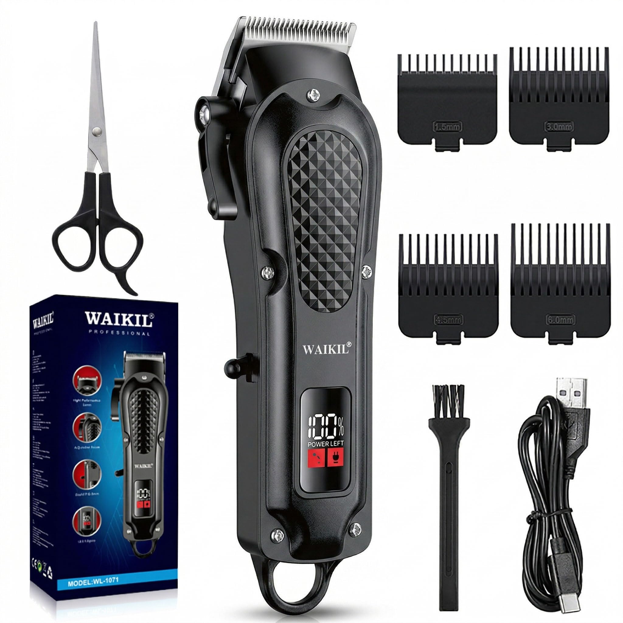 WAIKIL clippers front view showing ergonomic design and controls for comfortable handling