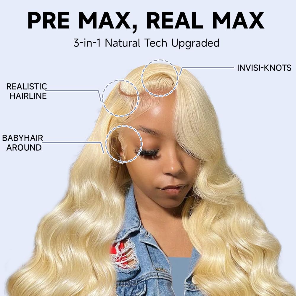 Waimro detailed shot of 613 body wave texture for soft movement