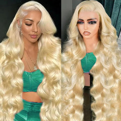 Waimro front view showing 613 blonde wig and natural finish