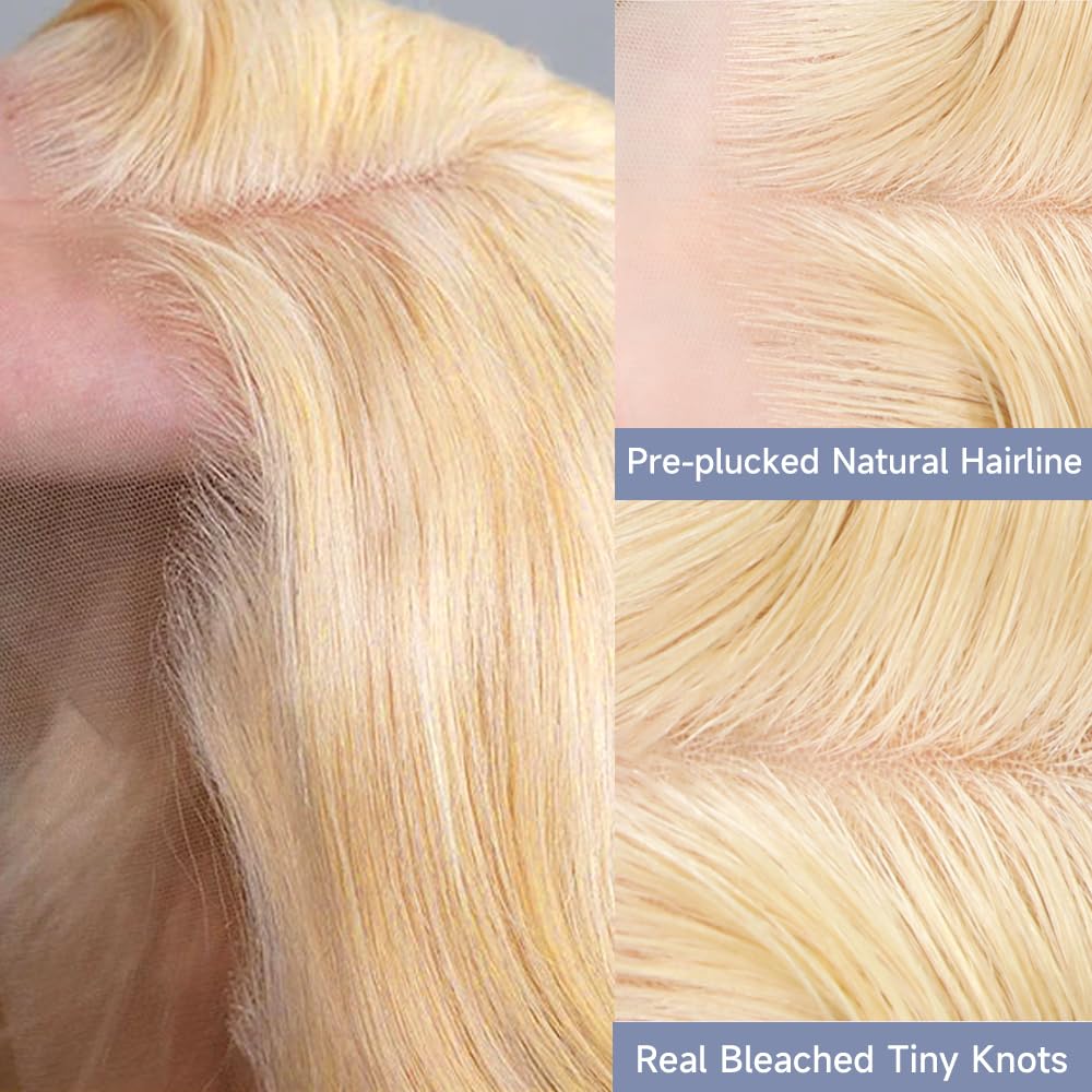 Waimro close-up of HD lace pre-plucked hairline for realistic blend