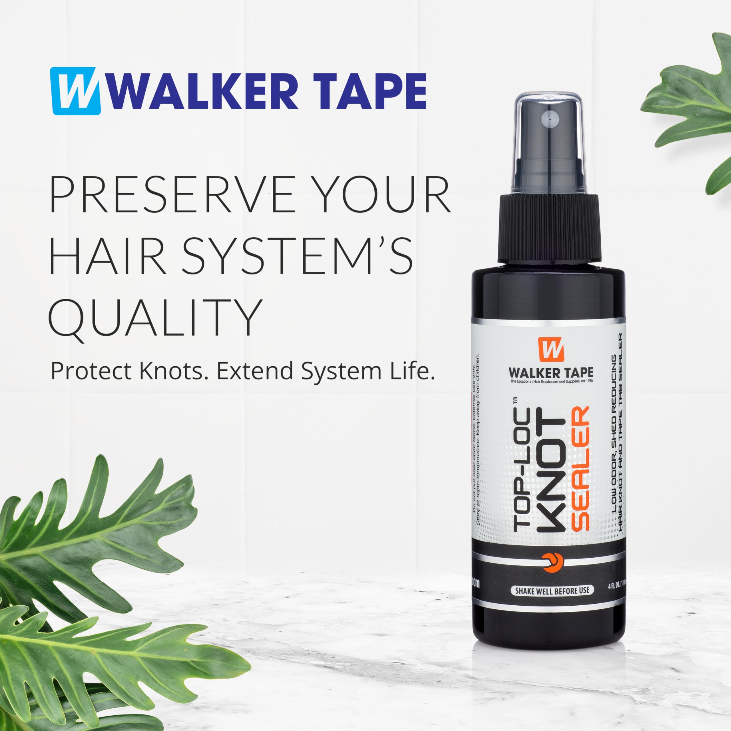 Walker Tape label closeup with ingredients and directions for safe, effective use