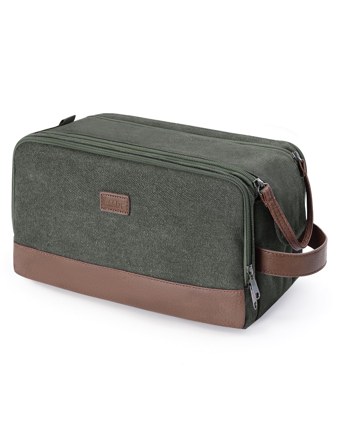 WANDF canvas dopp kit front view showing compact durable design