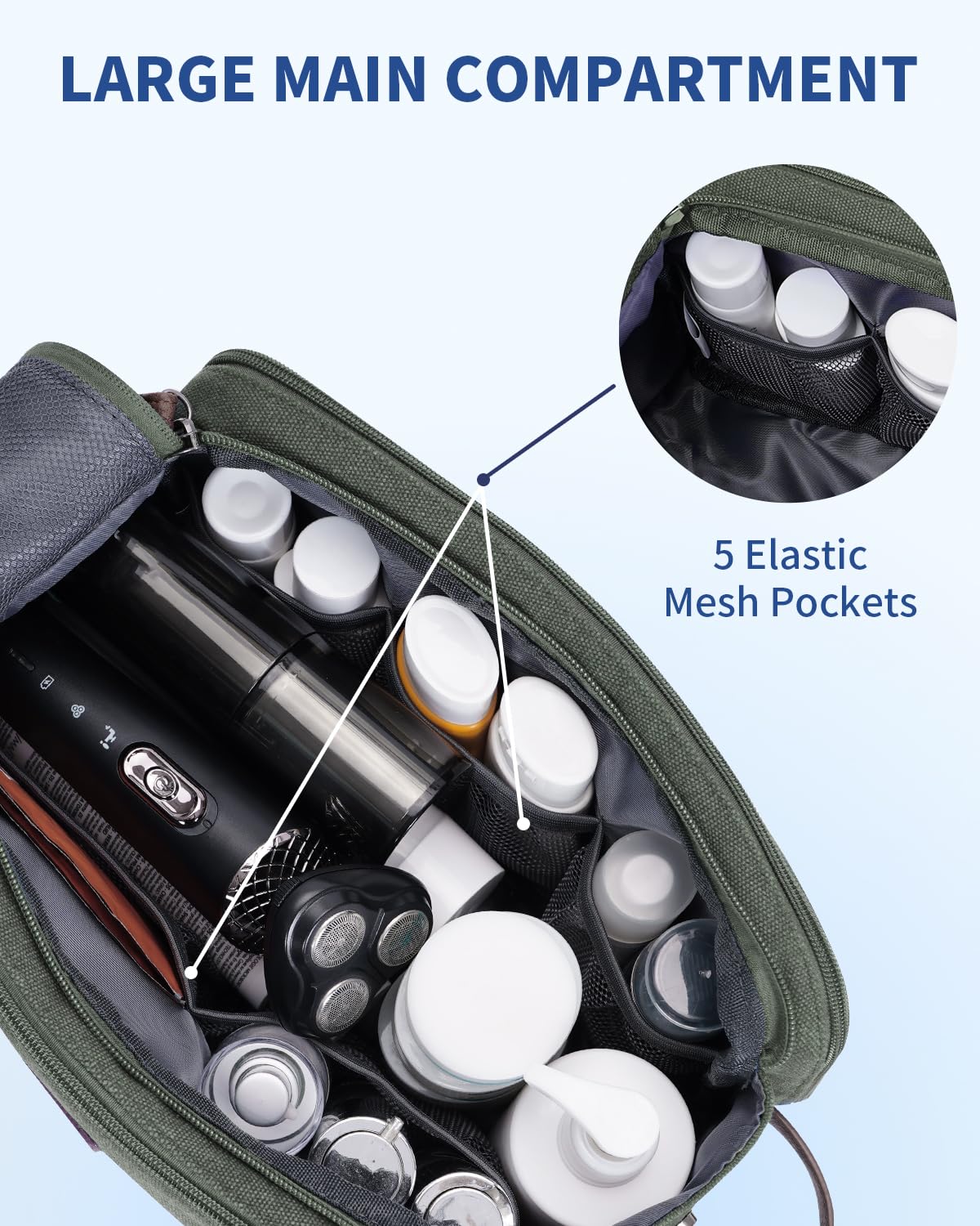 WANDF wet pocket closeup isolating damp items and preventing spills
